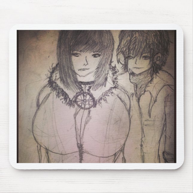 Tapis De Souris Racheal gros bosom manga anime fille (Devant)