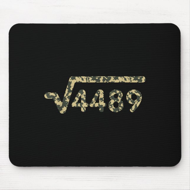 Tapis De Souris Racine Carrée 4489 Argot Prof de Maths Six Sept 6  (Devant)