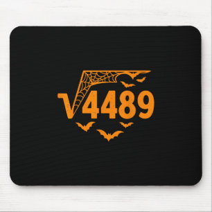Tapis De Souris Racine carrée 4489 Drôle de mème Halloween 67 Prof