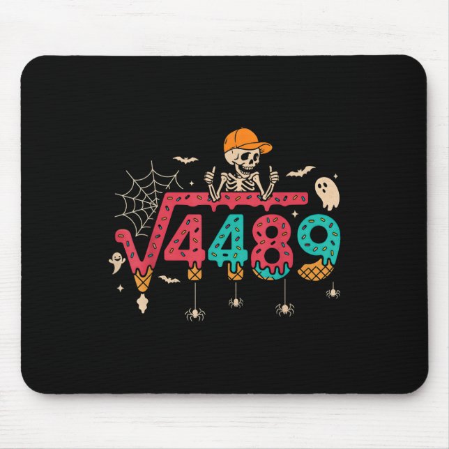 Tapis De Souris Racine carrée 4489 Prof de maths drôle 67 Mème Hal (Devant)