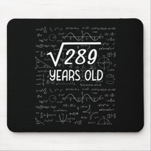 Tapis De Souris Racine Carrée De 289 17e Anniversaire Cadeaux 17 A