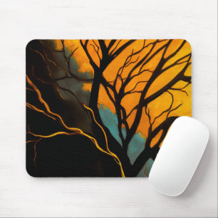 Tapis De Souris Racines dorées et Arbre du crépuscule