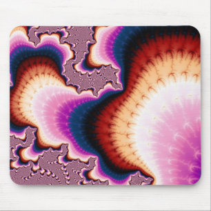 Tapis De Souris Racines roses - Mousepad fractal