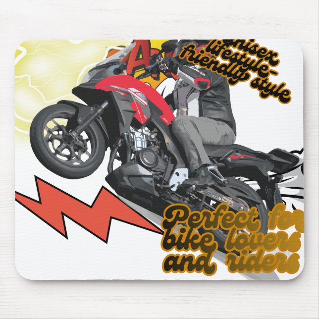 Tapis De Souris Racing Bike Art (Devant)