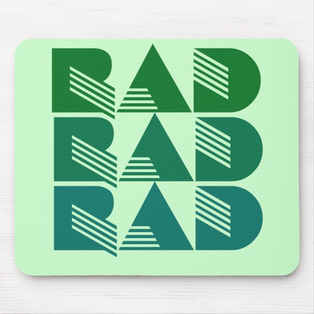 Tapis De Souris RAD des années 80 (Devant)