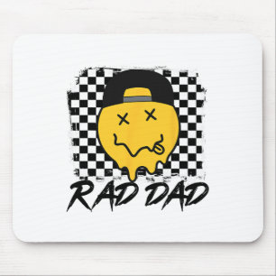 Tapis De Souris Rad Papa Drôle À damiers Père #39 ; s Jour Sourire