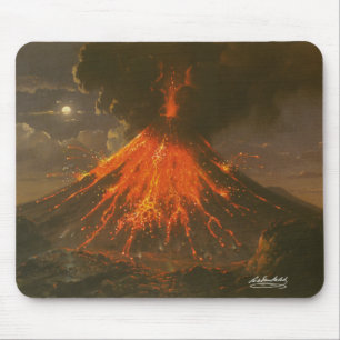 Tapis De Souris Raden Saleh® Muismat "Mount Merapi on Java"