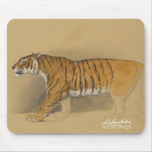 Tapis de souris Raden Saleh® 'Tigre javanais march