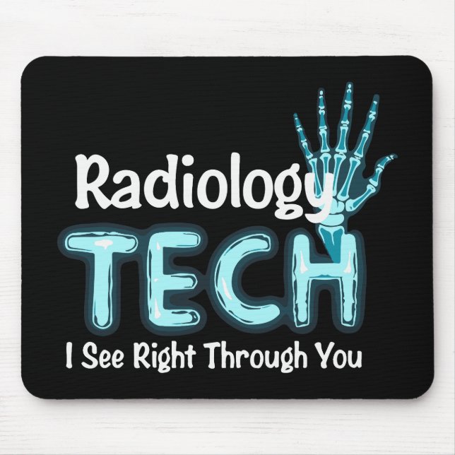 Tapis De Souris Radiologie Tech Humour X Ray (Devant)