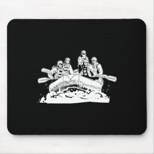 Tapis De Souris Rafting - Bateau Raquette d'eau blanche