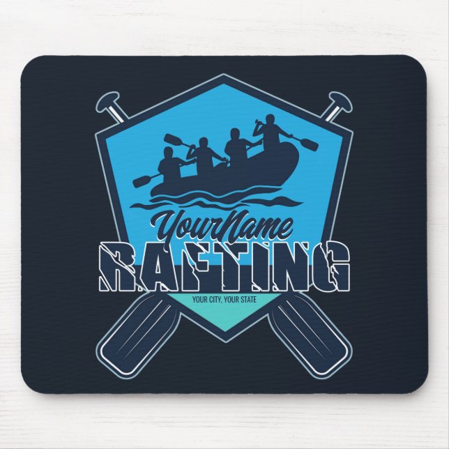 Tapis De Souris Rafting personnalisé Whitewater River Adventure (Devant)