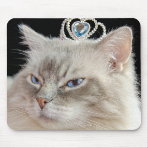 Tapis De Souris Ragdoll Cat with Tiara