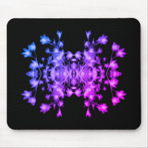Tapis De Souris Rainbow Abstrait Floral Graphic Motif