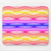 Tapis de souris Rainbow Chevron
