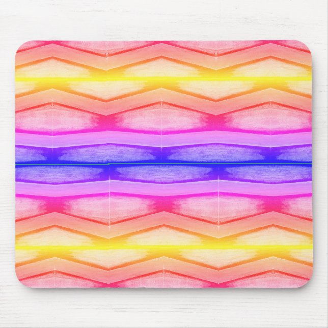 Tapis de souris Rainbow Chevron (Devant)