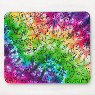 Tapis De Souris Rainbow Doodle
