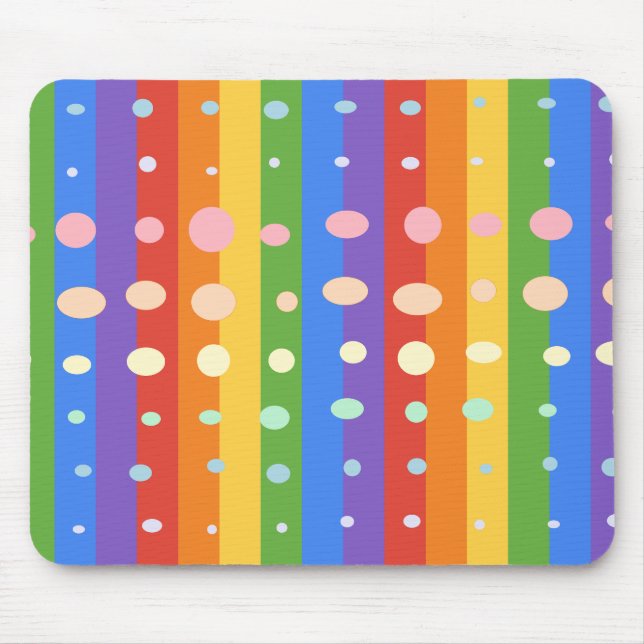 TAPIS DE SOURIS RAINBOW DOT STRIPES (Devant)