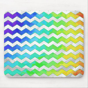 Tapis De Souris Rainbow Icy Chevron Motif