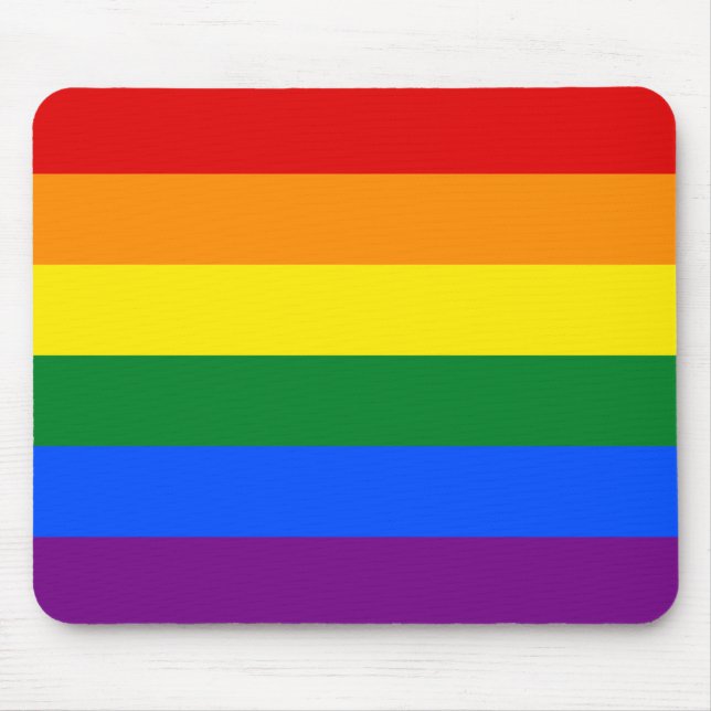 Tapis De Souris Rainbow (LGBT) Flag (Devant)