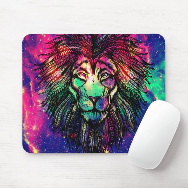 Tapis De Souris Rainbow Lion (Avec souris)