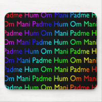 Rainbow Om Mani Padme Hum (en noir)