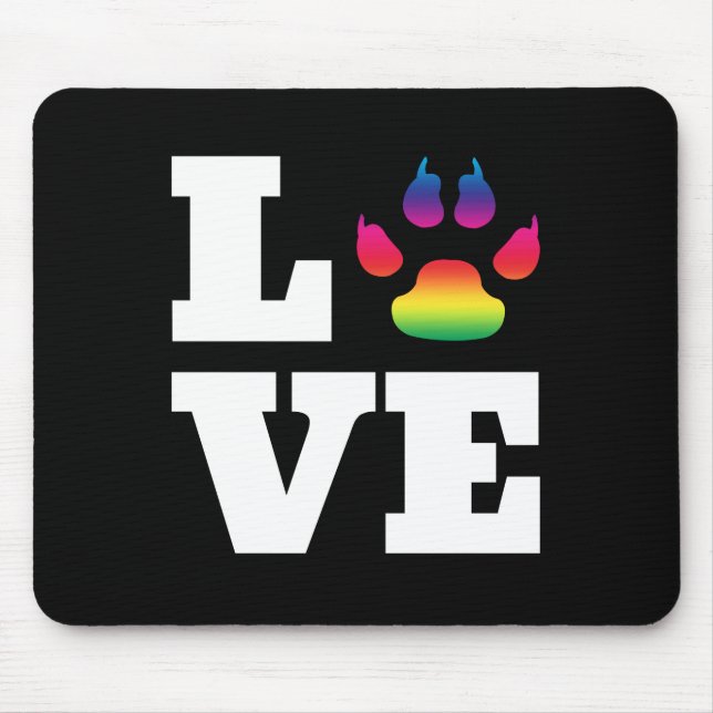 Tapis De Souris Rainbow paw (Devant)