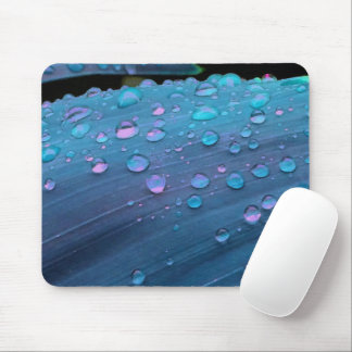 Tapis De Souris Raindrops Closeup, Spacey Blues