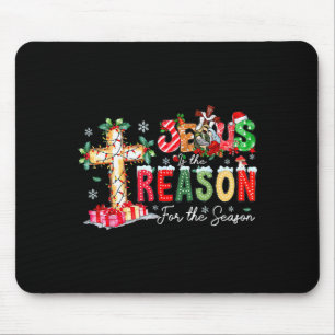 Tapis De Souris Raison de Jésus Noël Saison Xmas Chrétiens Hommes 