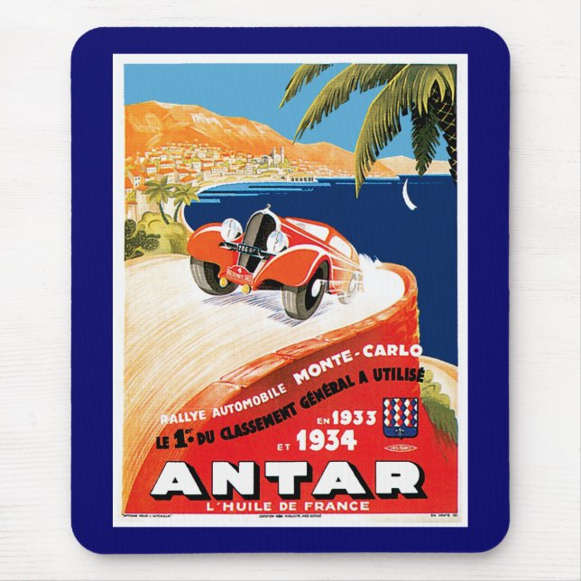 Tapis De Souris Rallye Automobile de Monte Carlo (Devant)