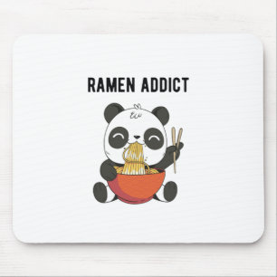 Tapis De Souris Ramen Addict Panda Bear   Idée cadeau de cuisinier