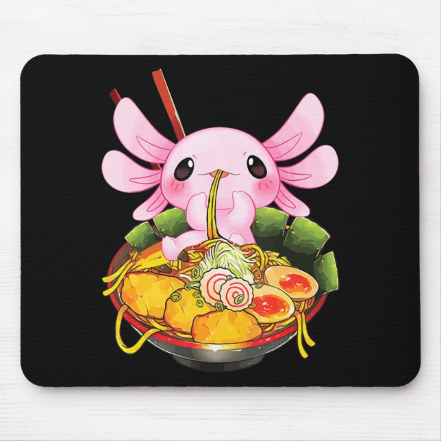 Tapis De Souris Ramen Axolotl Kawaii Anime Japonais Food Gift Girl (Devant)