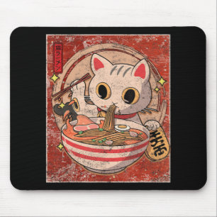Tapis De Souris Ramen Cat Kawaii Anime Japonais Alimentation Gift