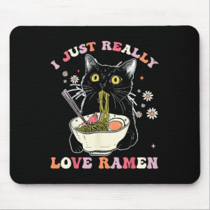 Tapis De Souris Ramen Chat Anime Kawaii Vêtements Otaku Vêtements 