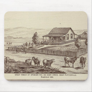 Tapis De Souris ranch des moutons de Deer Creek