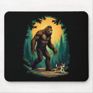 Tapis De Souris Randonnée Camping Bigfoot Marche avec Boston Terri