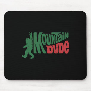 Tapis De Souris Randonnée Montagne Bigfoot Mec Sasquatch Rock Homm