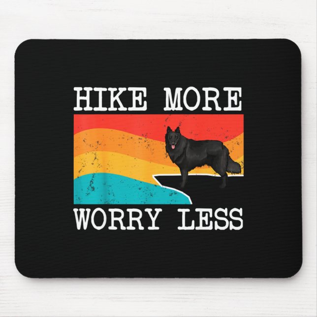 Tapis De Souris Randonnée plus inquiétude moins graphique de berge (Devant)