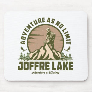 Tapis De Souris Randonnée Rétro au lac Joffre
