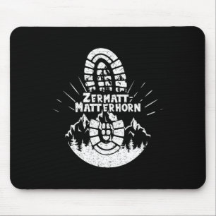 Tapis De Souris Randonneur Zermatt-problemhorn Suisse Randonnée Va