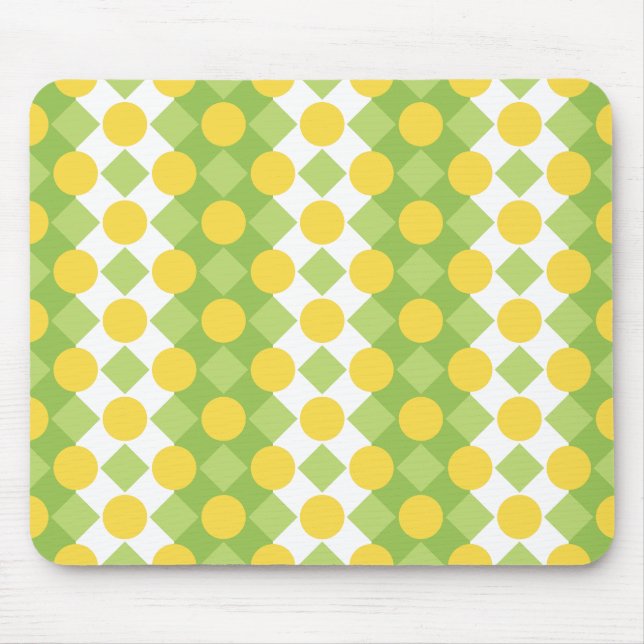 Tapis De Souris Rangées joyeux de formes Motif (Devant)