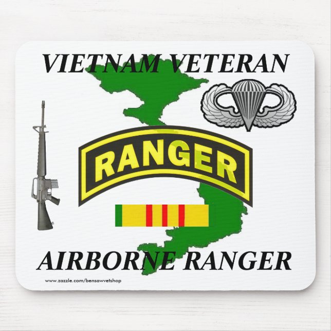 Tapis De Souris Ranger aéroporté Vietnam Mousepad 1/w (Devant)