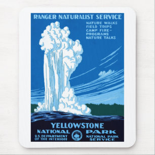 Tapis De Souris Ranger Naturalist Service ~ Yellowstone