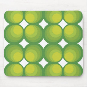Tapis De Souris Rangs de cercle vert des années 70...