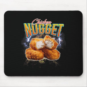 Tapis De Souris Rap bootleg drôle nugget de poulet vintage 90s