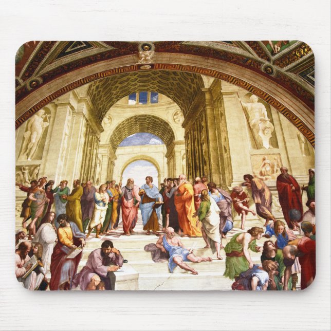 Tapis De Souris Raphael, L'École d'Athènes (1509) (Devant)
