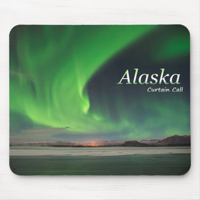 Tapis De Souris Rappel du rideau de l'Alaska (Devant)