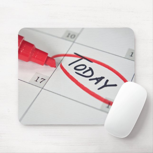 Tapis De Souris Rappel sur le calendrier (Avec souris)