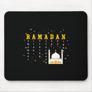 Tapis De Souris Rappelez-vous Allah Ramadan Moubarak Kareem