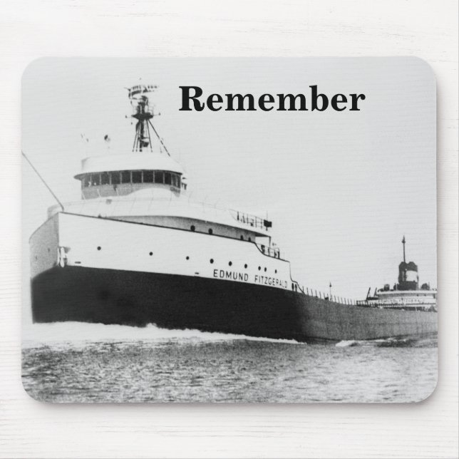 Tapis De Souris Rappelez-vous : Edmund Fitzgerald (Devant)