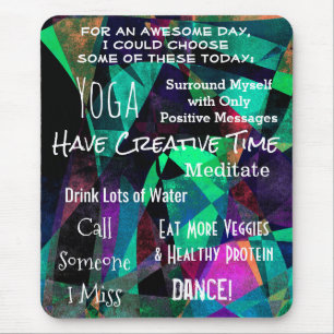 Tapis De Souris Rappels pratiques d'Auto-Motivation pendant un
